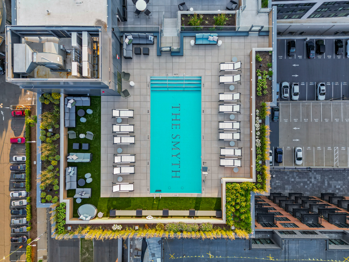 The Smyth aerial pool deck