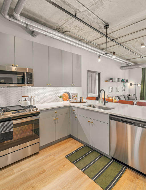 The Smyth apartments model kitchen